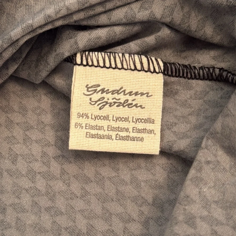 {NWT} Gudrun Sjoden | Geometric Print Lyocell Stretch Skirt Black/Gray (XL) - Picture 6 of 15